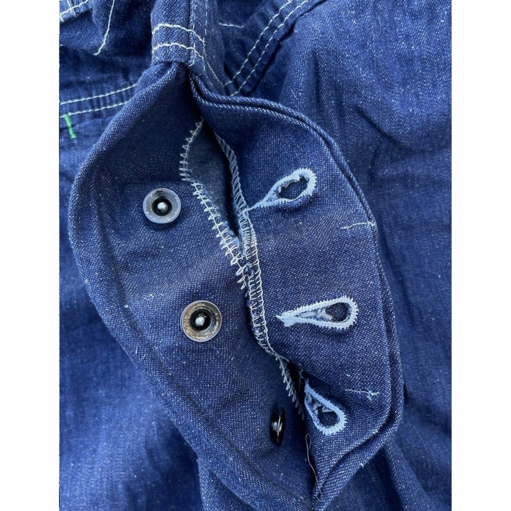 Vtg Big Smith Sanforized USA Made 1950s Denim Unlined Overalls Mens 44 x 30 - Picture 5 of 11